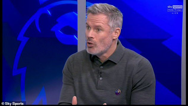 Jamie Carragher hit out at Chelsea's away fans after they sang a derogatory chant