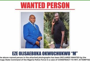 Enugu police declare man wanted for attempted kidnapping, assassination