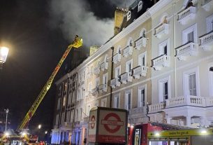 South Kensington residential apartment on fire Telegraph