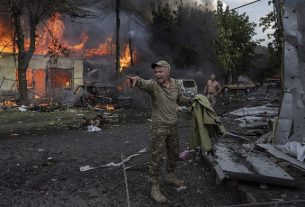 Ukraine Hit By Russian Air Assault, Causing Fire At Industrial Facility In Kyiv