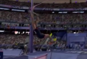 Holly Bradshaw, 32, (pictured) sadly did not make it over the 4.4m bar following three attempts at the Pole Vault qualification