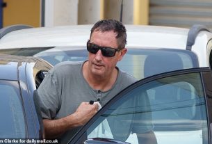 This is the first picture of skipper James Cutfield back home since he was placed under investigation following the sinking of super yacht Bayesian that left seven people dead
