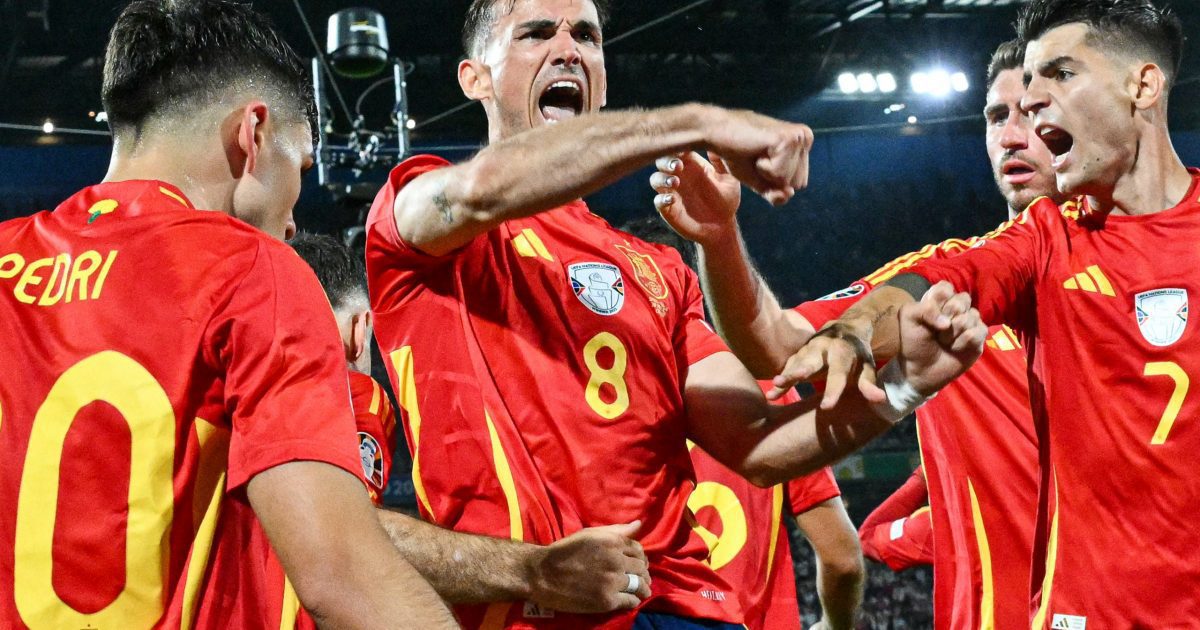 Spain beat Denmark to secure Nations League group top spot