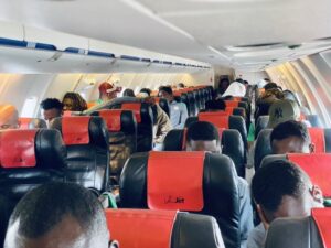 BREAKING: Super Eagles arrive Uyo