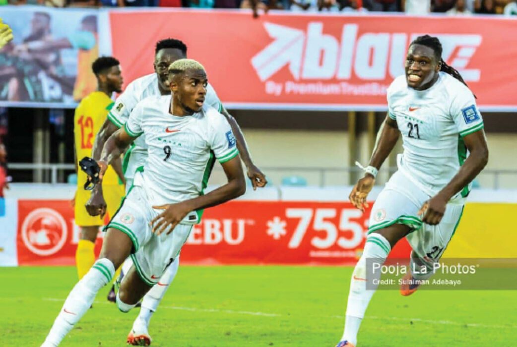 Super Eagles Keep World Cup Dream Alive, Thrash Gabon 4-1 To Reach Playoffs Final