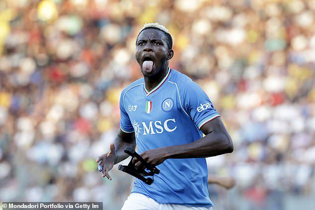 Victor Osimhen has scored six goals so far in 11 games for Napoli in the Serie A Italian league