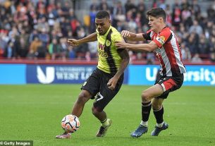 Vincent Kompany has ruled Lyle Foster (L) out of going to the Africa Cup of Nations