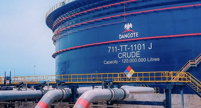 Dangote Refinery receives another one million barrels of crude