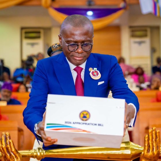 Lagos Governor Sanwo-Olu Presents N2.246 Trillion 2024 Appropriation Bill To State Assembly