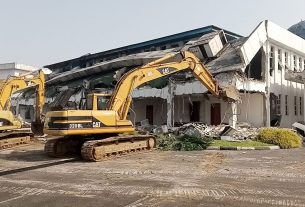 PHOTOS: Rivers begin demolition of assembly complex