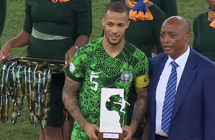 Nigeria Captain William Troost-Ekong Wins AFCON Player of the Tournament