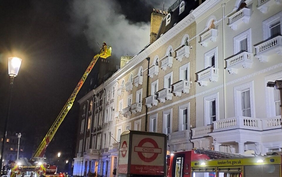 South Kensington residential apartment on fire Telegraph