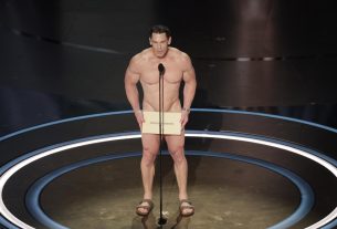 John Cena Presents Best Costume Design Award Nude