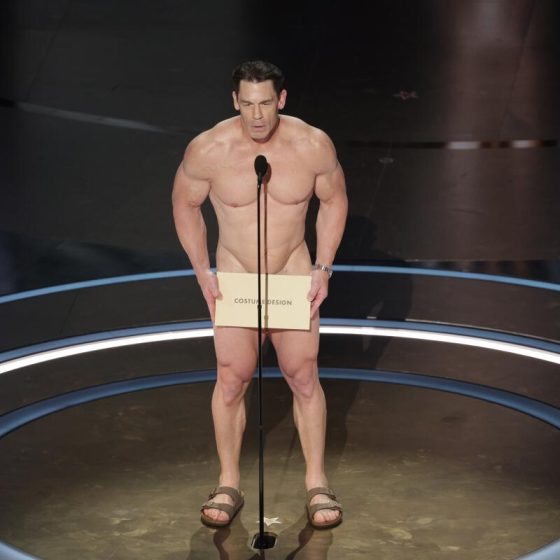 John Cena Presents Best Costume Design Award Nude