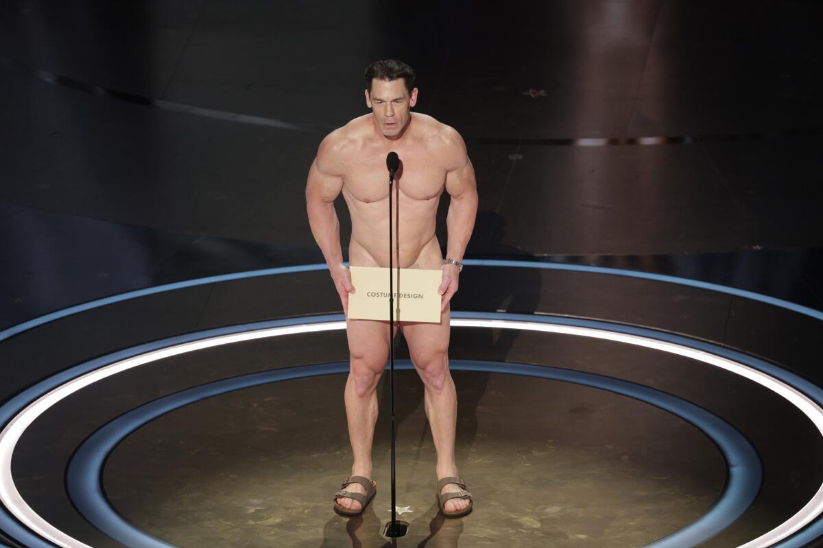 John Cena Presents Best Costume Design Award Nude