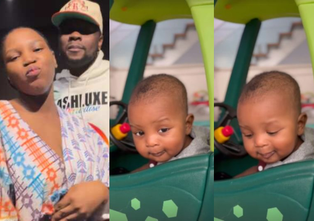 Kizz Daniel shows off 3rd son amidst rumors of maltreating and batter!ng wife