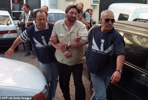 Mafia boss Francesco 'Sandokan' Schiavone (pictured) has turned state's witness after 26 years behind bars