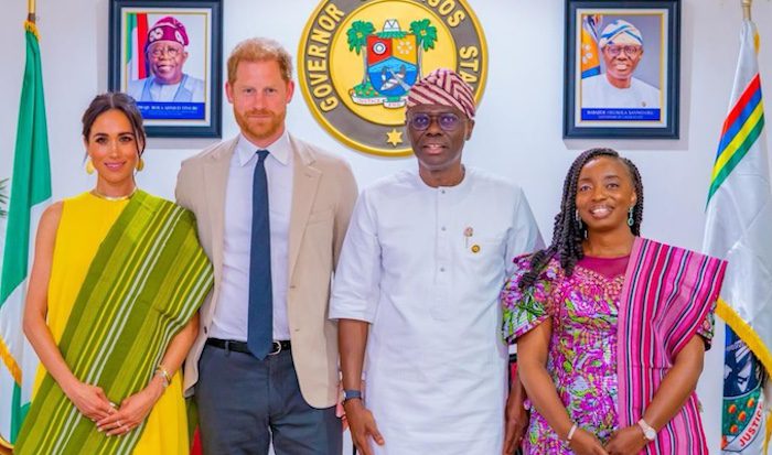Governor Sanwo-Olu Receives Prince Harry, Meghan During Visit To Lagos