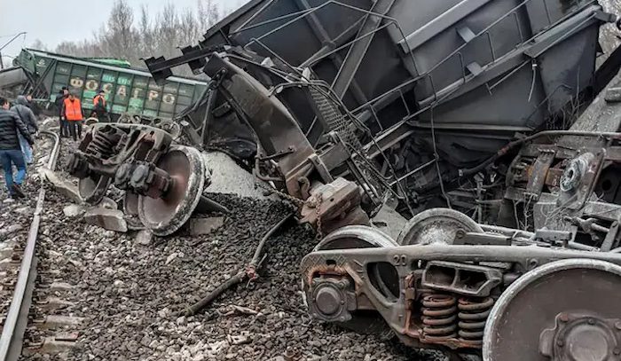 Russian Freight Train Derailed Due To ‘Outside Interference’