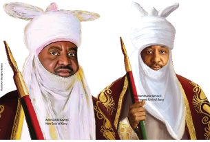 Aminu Ado Bayero New Emir of Kano and Muhammadu Sanusi II Dethroned Emir of Kano