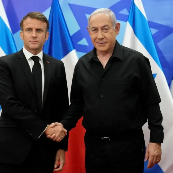 Macron Tells Netanyahu Palestinian Authority Should Govern Gaza