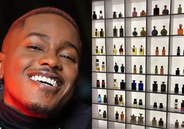 “Almost everything is in pairs" - Actor Timini Egbuson sparks buzz as he shows off his perfume collection