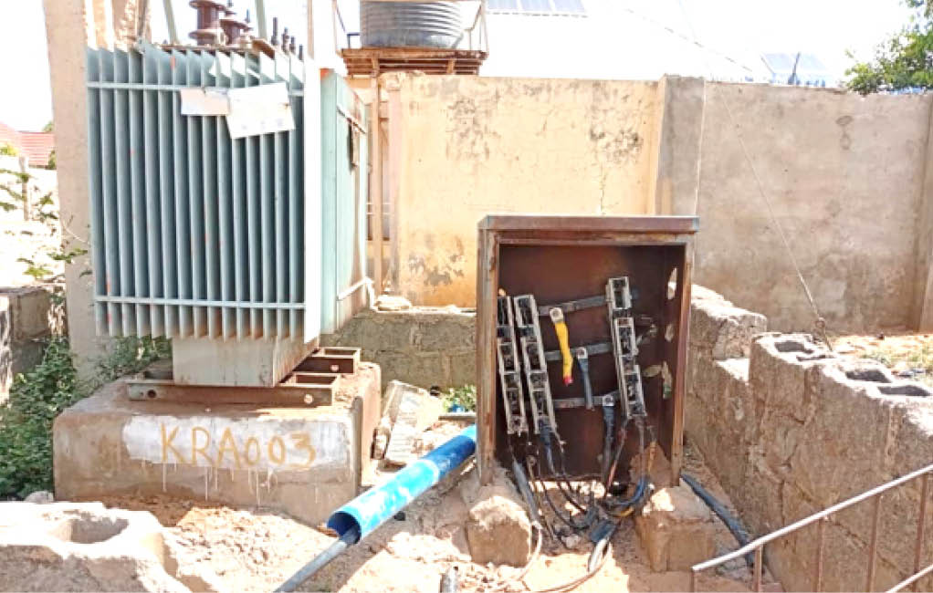 vandalized transformer in kebbi state