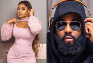 Actress Bimbo Ademoye reacts as Vj Adams pranks her on getting $1M adult movie offer