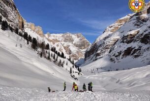 A British schoolboy, 14, suffered severe chest injuries after losing control on the slopes and crashing into a tree on the Falzarego red run, an intermediate-level slope spanning 3.5km from Lagazuoi toward Col Gallina (stock photo)