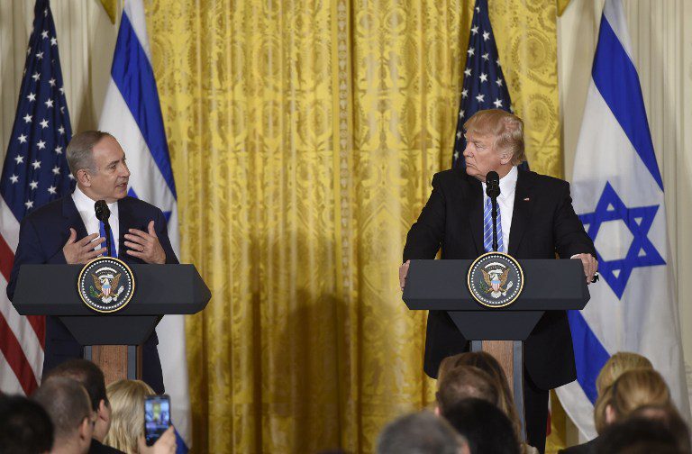 Donald Trump Holds Joint Press Conference With Israeli PM Netanyahu