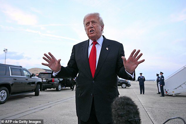 Donald Trump last night condemned the 'corrupt' BBC as he tore into director-general Tim Davie and the Beeb. He has threatened to sue for $1billion